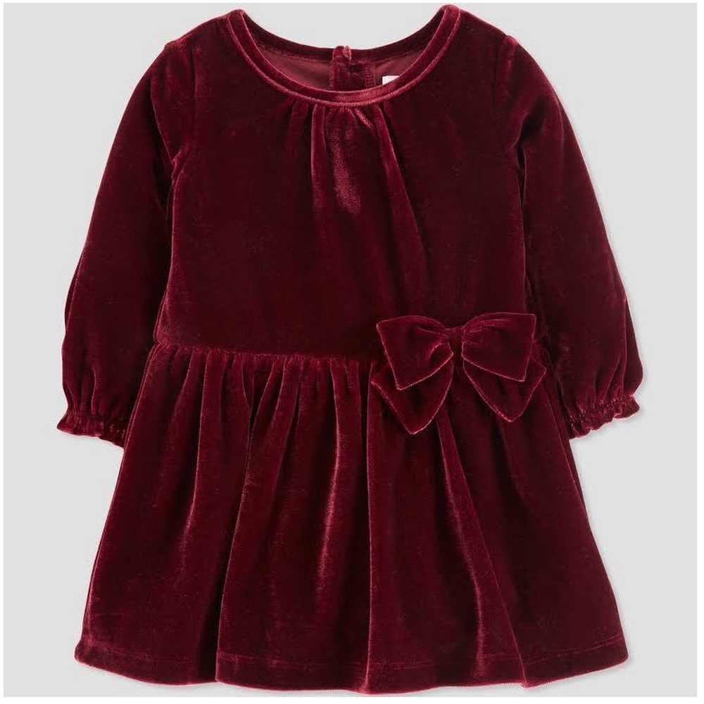Baby Girls' 2-Piece Velvet Dress